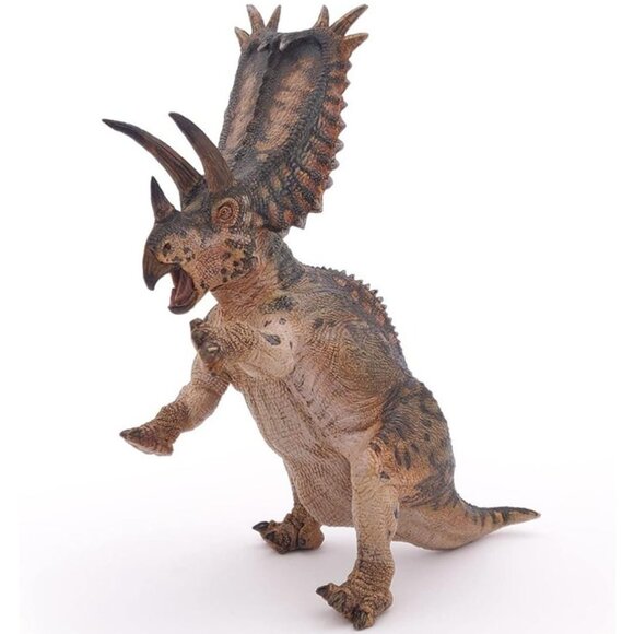 Pentaceratops Dinosaur Figure - Hand Painted Collectible Action Figure Toy - Picture 3 of 12